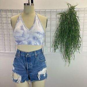 DKNY - Blue Tie-Dye Sport Bra